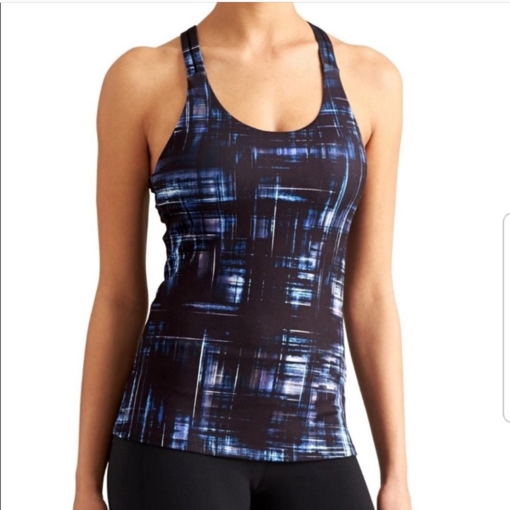 NWT Athleta Plaid Optimism Tank Top size XXS - New with tags!